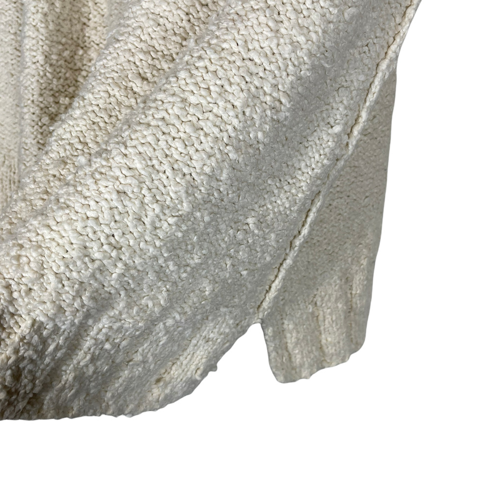 Moth Anthropologie Cream Nubby Mock Neck Juliette Chunky Sweater Small - Picture 5 of 7